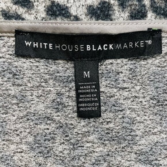 WHITE HOUSE BLACK MARKET Animal Cozy Knit Tunic Tank Top - Size Medium - Picture 7 of 8